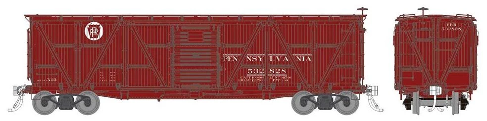 Rapido Trains 177006A HO Scale X23 Boxcar Circle Keystone Pennsylvania PRR Single Car 2 (# Varies) 4 Rapido Trains 177006A HO Scale X23 Boxcar Circle Keystone Pennsylvania PRR Single Car 2 (# Varies) - Image 2