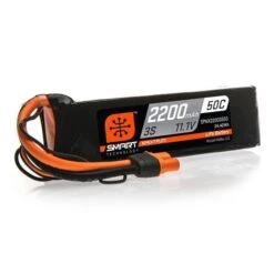 Spektrum 11.1V 2200mAh 3S 50C Smart LiPo Battery, With IC3 Connector