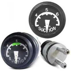 Mechanical Vacuum Gauge, 1" 3-7 InHg
