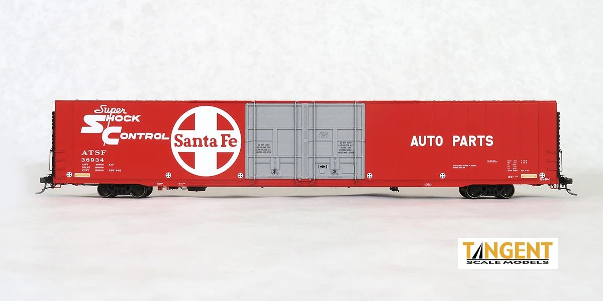 Tangent Scale Models 25023-01 HO Scale Greenville 86' Auto Parts Boxcar Santa Fe ATSF 36908 4 Tangent Scale Models 25023-01 HO Scale Greenville 86' Auto Parts Boxcar Santa Fe ATSF 36908 - Image 2
