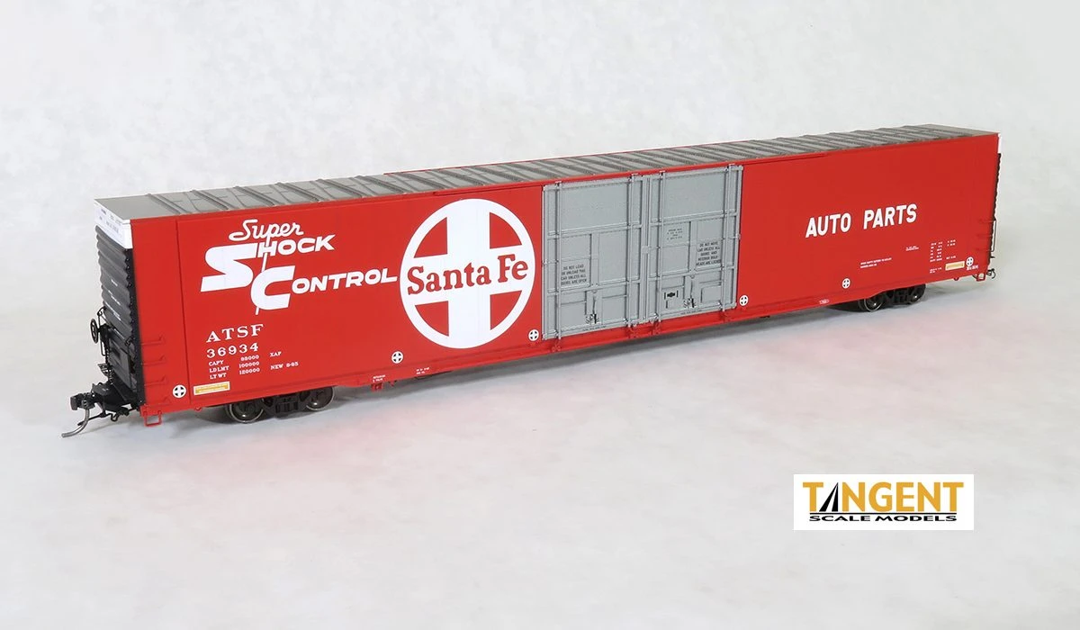 Tangent Scale Models 25023-01 HO Scale Greenville 86' Auto Parts Boxcar Santa Fe ATSF 36908 3 Tangent Scale Models 25023-01 HO Scale Greenville 86' Auto Parts Boxcar Santa Fe ATSF 36908