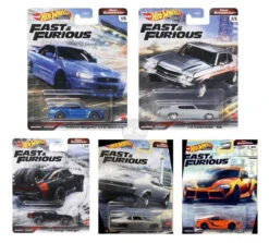 1/64 Hot Wheels Fast And Furious Premium Fast SuperStars Five Cars Set