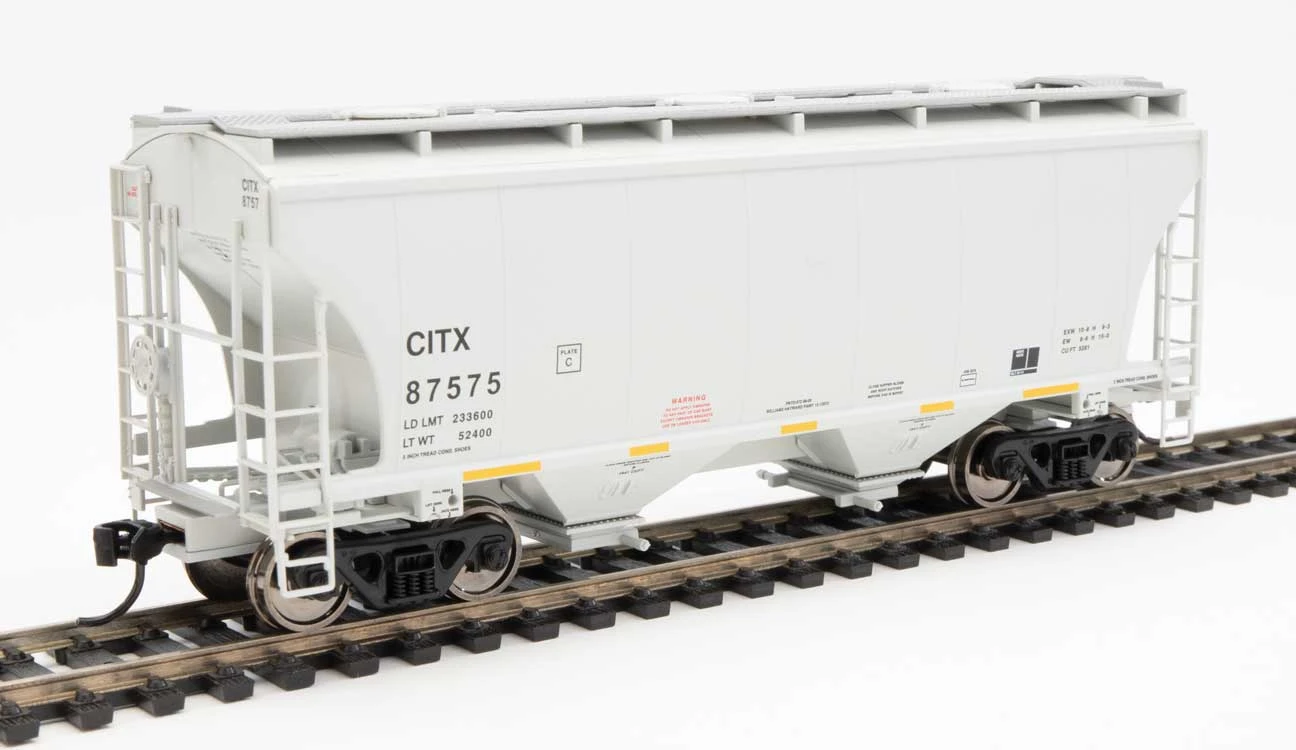 Walthers 910-7572 HO 39' Trinity 3281 2 Bay Covered Hopper CIT Group CITX 87575 3 Walthers 910-7572 HO 39' Trinity 3281 2 Bay Covered Hopper CIT Group CITX 87575