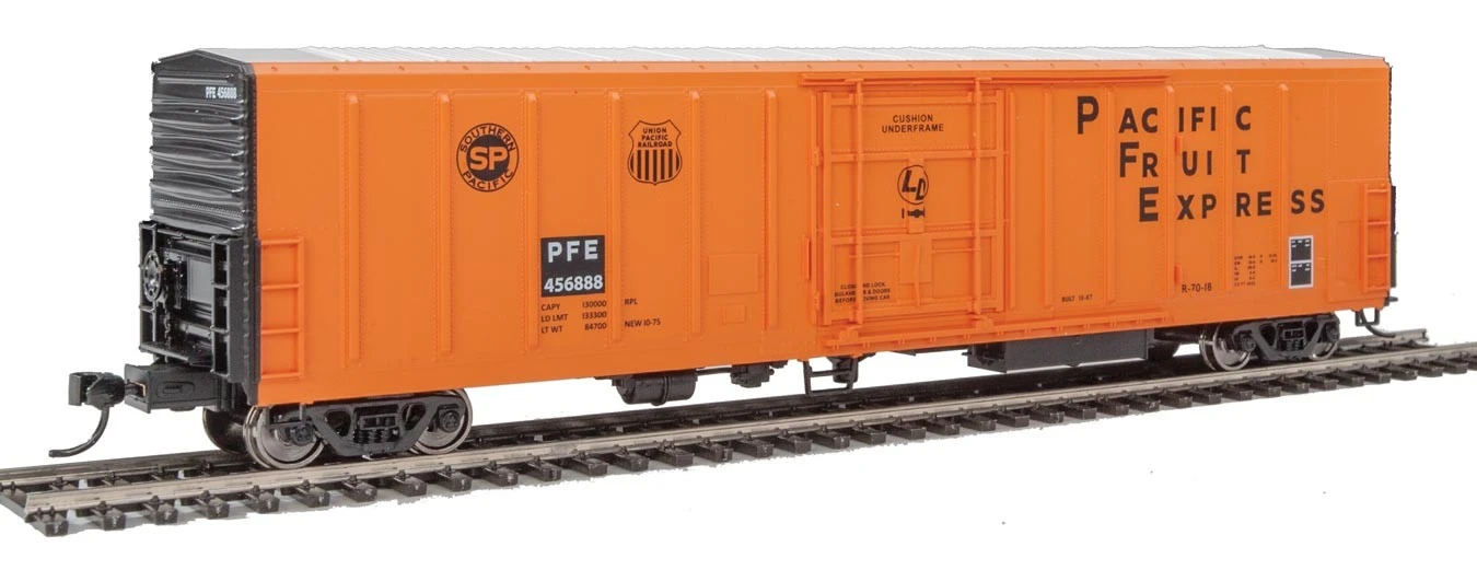 Walthers Mainline 910-3936 HO Scale 57' Mechanical Reefer Pacifc Fruit Express PFE 456888 3 Walthers Mainline 910-3936 HO Scale 57' Mechanical Reefer Pacifc Fruit Express PFE 456888