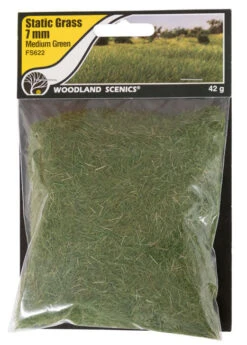 Woodland Scenics Woodland FS622 Static Grass 7mm Medium Green