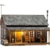Woodland Scenics BR4955 N Scale Built Up Structure Rustic Cabin -Best Toy Car woodland scenics br4955 n scale built up structure rustic cabin