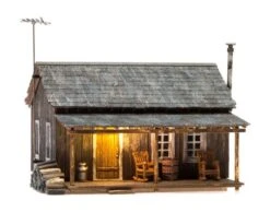 Woodland Scenics BR4955 N Scale Built Up Structure Rustic Cabin