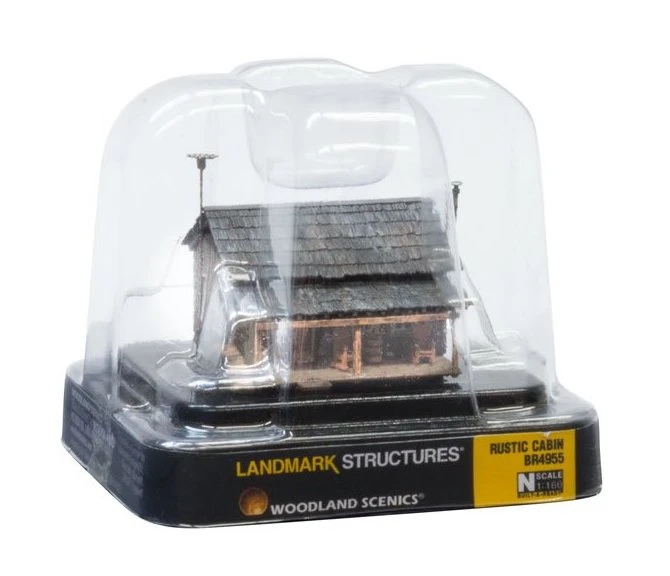 Woodland Scenics BR4955 N Scale Built Up Structure Rustic Cabin 5 Woodland Scenics BR4955 N Scale Built Up Structure Rustic Cabin - Image 3