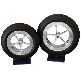 4" 5-Spoke Aluminum Wheels (pair), 1/4" Axle 3 4" 5-Spoke Aluminum Wheels (pair), 1/4" Axle
